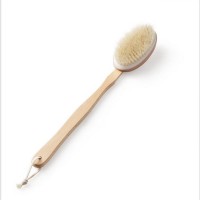 Natural Boar Bristle Wooden Brush Long Handle Massager Bath Shower Back Spa Body Brush Skin Bath Brush Bathroom Products