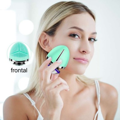 Mini Portable Waterproof Sonic Face Cleaning Machine / Massage Brush/ Electric Silicone Facial Cleanser